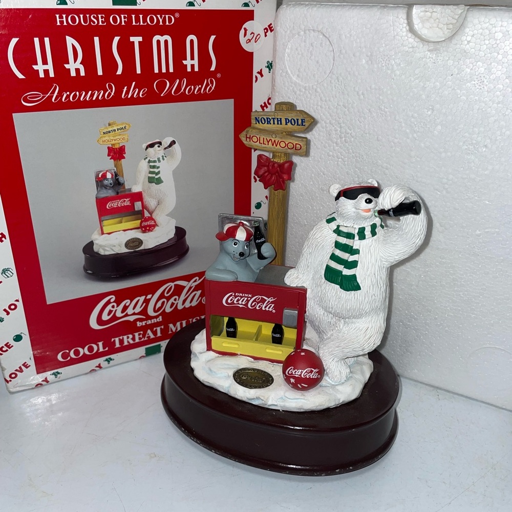Coca-Cola Christmas Polar Bear Holiday Decor